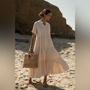 Bohme Amanda Tiered Maxi Dress NWT